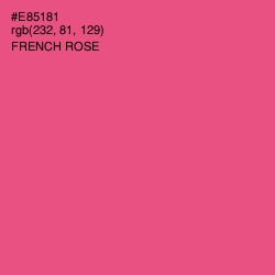 #E85181 - French Rose Color Image